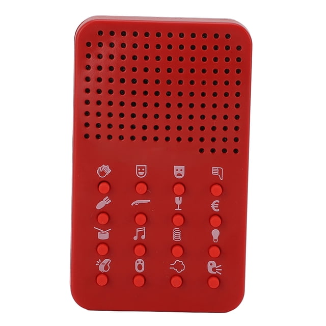 Toy de Sonido Electrónico, 16 efectos diseño portátil creador de sonido divertido para una reunión de amigos