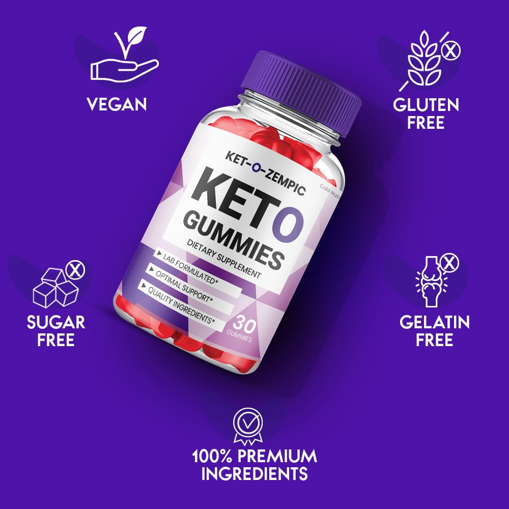 Ketozempic Keto Gummies, Keto-O-Zempic Gummies, Keto Zempic Keto ACV Gummies,  Advanced Weight Loss Formula Gummy Dietary Supplement (5 Pack)