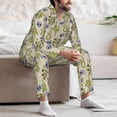 thumbnail image 6 of KLL Skull Snake Sleepwear Mens Flannel Pajamas,Long Cotton Pj Set, 6 of 7
