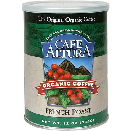 Cafe Altura Organic French Roast Coffee, 12 oz (Pack of 6)