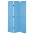 thumbnail image 2 of Legacy Decor Solid Wood Childrens 3 Panel Room Divider 71" Tall, Blue Color, Freestanding, 2 of 2