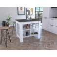 thumbnail image 2 of TUHOME Cala Kitchen Island  Engineered Wood Kitchen Islands in  Multi-color, 2 of 8