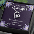 thumbnail image 2 of To My Daughter Smartest and Sweetest Daughter Forever Necklace w Message Card, 2 of 20