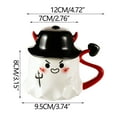 thumbnail image 2 of Personalized Ghost Mug under $5! CQCYD Personalized Ghost Mug, Halloween Ghost Themed Ceramic Coffee Cup, Custom Ghost Mug for Halloween Gift and Daily Use, 2 of 5