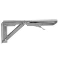 thumbnail image 1 of HEALEEP foldable shelving support Shelf Bracket Stainless Steel Silver 1Pack for Practical Use, 1 of 8