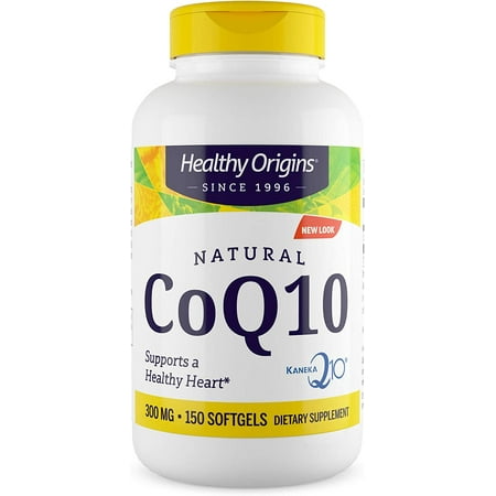 Healthy Origins CoQ10 300 mg (Kaneka Q10, Non-GMO, Gluten Free, Heart Support, Energy Support), 150 Softgels