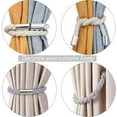 thumbnail image 6 of MINKUROW 2 Pack Strong Magnetic Curtain Tiebacks Modern Simple Style Drape Tie Backs Convenient Decorative Weave Rope Curtain Holdbacks Creamy-White, 6 of 6