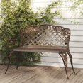 thumbnail image 1 of vidaXL Garden Bench 108 cm Cast Aluminium Bronze, 1 of 4