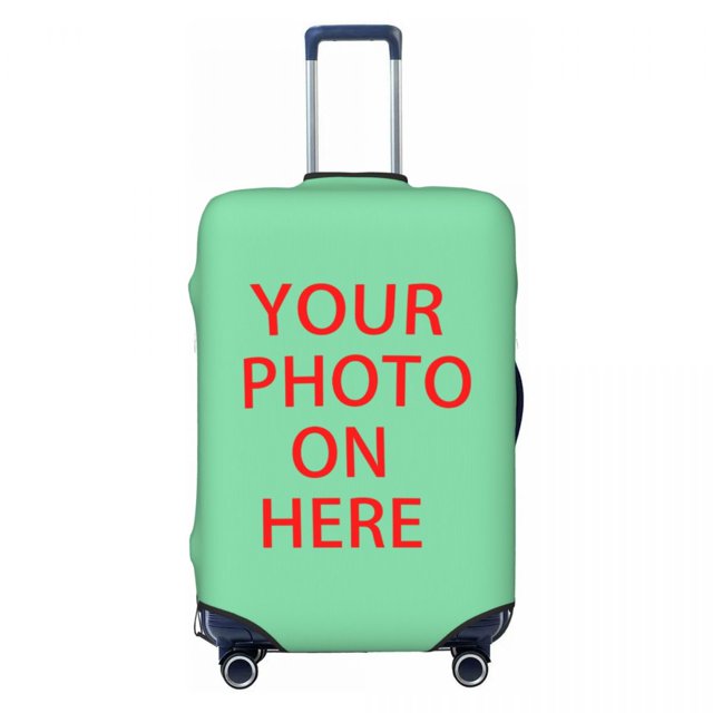 Housse de Valise Personnalisée avec Photo Logo, Mignonne, Impression DIY Personnalisée, Protège-Valise pour 18-32 Pouces