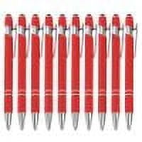 TIMIFIS 10 Pcs Gel Ink Pens, Stylo-Bille Métallique Rétractable Noir à Pointe Fine 0,5 mm Ink Pens Premium Fournitures pour Étude et Journal Cadeaux de Saison de Départ fors