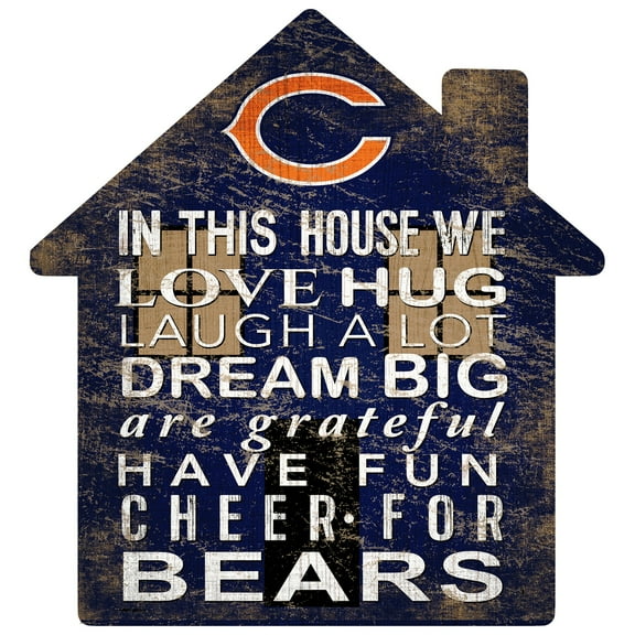 Fan Creations Team House Chicago Bears 100% Fiberboard Sign