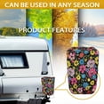 thumbnail image 6 of Yuyamidu Colorful Flower Electric Tongue Jack Cover for Travel Trailer RV Jack Head Protective Cover Foldable RV Electric Jack Cover Universal Camper Jack Protector, 6 of 7