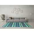 thumbnail image 3 of Ahgly Company Indoor Rectangle Oriental Light Blue Industrial Area Rugs, 6' x 9', 3 of 4