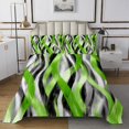 thumbnail image 1 of Erosebridal Geometric Stripe Coverlet Set King,Abstract Artwork Bedding Set,Geometry Lines Decor,Breathable,3 Pieces, 1 of 5