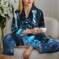 thumbnail image 6 of Sigee Celestial Ram Night Sky for Women’s Pajama Sets Long-Sleeved Pjs Sets for Women 2 piece Sleepwear-Large, 6 of 7
