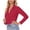 #0310-Red, variant on Pounoo Stretch Long Sleeve Shirts for Women V-Neck Button Down Slim fit Dress Shirts Solid Color Wrinkle Free Office Blouses Gift