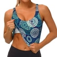 thumbnail image 3 of Honeii Bohemian Mandala patten Workout Crop Tank Top for Women Yoga Tank Tops Athletic Sports Shirts Exercise Undershirts,Sports Bra,Sports vest-Medium, 3 of 8