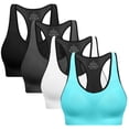 thumbnail image 1 of Sujetador deportivo BHRIWRPY Racerback con almohadillas de alto impacto para mujer, 1 of 5
