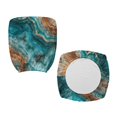 thumbnail image 7 of ZUXONGSY Marble Print Office Chair Cover 2 Piece Stretchable Computer Chair Protector Easy to Clean Furniture Protector Universal Desk Swivel Chair Cover Stylish Decor, 7 of 7
