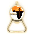 thumbnail image 1 of África Mapa Savanna Elephant Wildlife mujeres negras Botellas de cerveza, abrelatas de acero inoxidable., 1 of 3