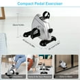 thumbnail image 5 of YUNOVA Mini Exercise Bike with LCD Display - Adjustable Resistance Under Desk Bike for Arms and Legs Workout, Compact Portable Pedal Exerciser for Home and Office Fitness, 5 of 8