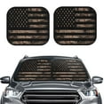 thumbnail image 2 of Yiaed American Flag with Desert Camouflage Print Car Front Windshield Sun Shade,Foldable Anti-UV Car Sunshade for Front Window for Most Vehicles-Medium, 2 of 5