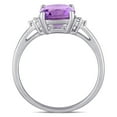 thumbnail image 4 of Everly Women's Amethyst 10k White Gold Ring, 4 of 7