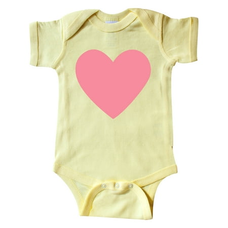 

Inktastic Pink Valentine s Day Heart Gift Baby Boy or Baby Girl Bodysuit