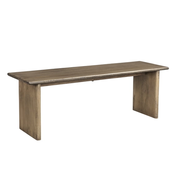 Taran Designs 55" Solid Wood Modern Dining/Kitchen Bench in Brown