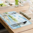 thumbnail image 3 of CounterArt "Lighthouse Scene" 4 Pack Reversible Flexible Plastic Tabletop Placemats, 3 of 8