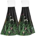 thumbnail image 2 of SKYSONIC Wild Flowers Hanging Tie Towels 2 Pieces, Absorbent Hand Towels Tea Bar Dish Dry Towels for Kitchen Bathroom Home Decor,14" x18.2", 2 of 7