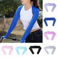 thumbnail image 2 of Calentadores de mangas para brazos, protección solar UV, mangas deportivas, cubrebrazos, una pieza, manga larga, cubremanos, geniales, para correr, ciclismo, hijab, camisetas, gris, 2 of 5