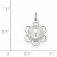 thumbnail image 2 of Sterling Silver Rhodium-plated Holy Communion Disc Charm QC2398 (20mm x 15mm), 2 of 2