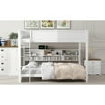 thumbnail image 6 of Bunk Bed With Storage, , White - Queen Over Bed, Robust Construction & Ports, 6 of 6