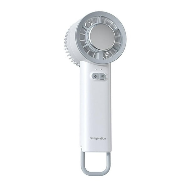 Ventilador personal ligero, silencioso, multiusos, recargable, plegable. blanco