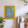 thumbnail image 6 of Hepplewhite Desk & Bookcase I - Framed Print w/glass - Sunflower Yellow, 6 of 7