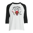 thumbnail image 2 of Netflix Stranger Things Hellfire Graphic T-Shirt with Long Sleeves, Sizes S-3X (Men's Big & Tall), 2 of 5