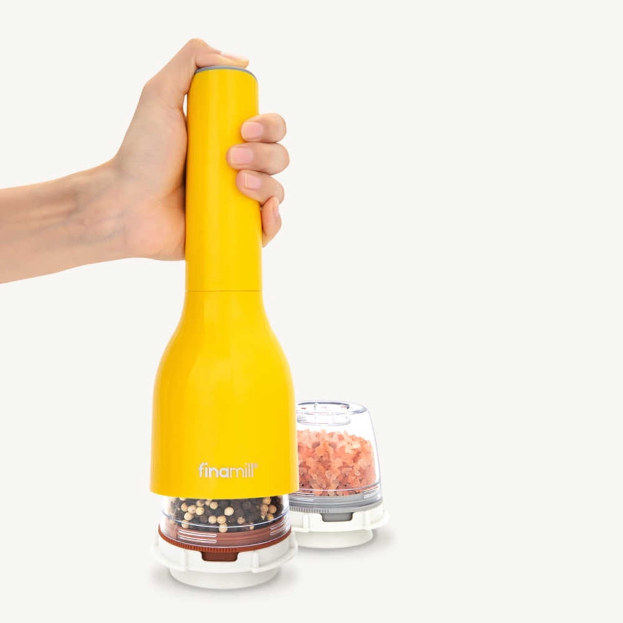 FinaMill Battery Operated Grinder with Pepper Pod, Canary