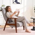 thumbnail image 5 of CoVibrant Adjustable Reclining Accent Chair, 8.66" Ultra Thick Cushion Lounge Chair with Waist Support Pillow for Living Room Home Office, Dark Gray, 5 of 9