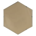 thumbnail image 5 of Kate and Laurel Rhodes 6-Sided Hexagon Wall Mirror, 30.75x34.75 Black, 5 of 8
