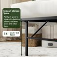 thumbnail image 4 of HAILIMU Full Metal Bed Frame, Foldable & No Tools Assembly, Heavy Duty Platform with Under Bed Storage, 1300 lbs Weight Capacity, Ideal for Small Spaces & Guest Rooms, 4 of 7