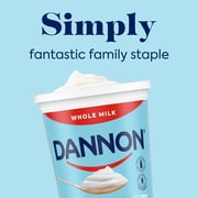 Dannon Plain Whole Milk Yogurt Quart, 32 oz