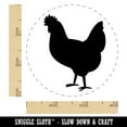 thumbnail image 2 of Chicken Standing Solid Rubber Stamp for Scrapbooking Crafting Stamping - Small 3/4 Inch, 2 of 7