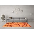 thumbnail image 3 of Ahgly Company Indoor Rectangle Abstract Orange Modern Area Rugs, 6' x 9', 3 of 4