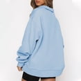 thumbnail image 4 of Pntutb Moda Mujer Casual Solapa Cuello Manga Larga Camiseta Suelta Blusa Pullover tops Pntutb Pntutb-2043, 4 of 6