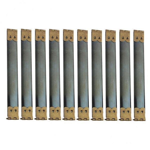 5x10x Monedero de metralla creando suministros de marco de metal Beso beso 12x1.4 cm de bronce 6 piezas