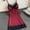 Wine, variant on Hot Pink Satin Sleepwear Women Ladies Nightwear Nightdress Lingerie with Chest Pads