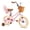 Pink, variant on RULLY Kids Bike for Girls, 14 Inch Princess Girls Bicycle with Doll Bike Seat, Purple