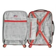 thumbnail image 6 of Olympia U.S.A. Apache 3-Piece Expandable Hardcase Luggage Set with Spinner Wheels, Black/Red, 6 of 10