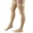 thumbnail image 2 of Truform Compression Stockings For Men And Women, Thigh Length, Dot Top, Closed Toe Beige, Medical Support Hose Unisex Adulto, Peque&ntilde;o Truform NA, 2 of 8